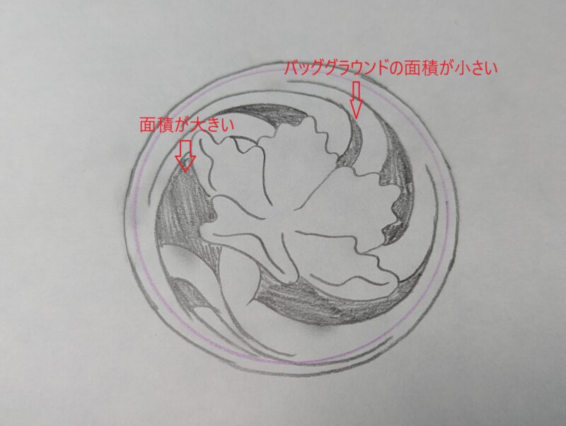 カービング図案の失敗例