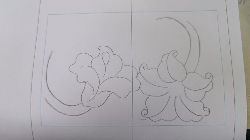 アリゾナスタイルの図案の描き方